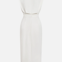 Nice | Einfarbiges Midikleid mit Knopfleiste