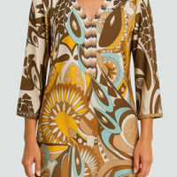 Hale | Abstraktes Print-Minikleid