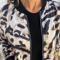 Zdenka | Damen-Bomberjacke mit Print