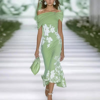 Lucille | elegantes Blumenkleid mit bequemer Passform