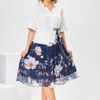 Marjorie | hochwertiges Kleid mit Baumwoll-Seiden-Mix