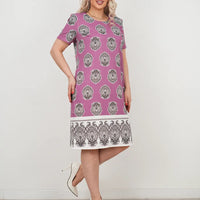 Emilia | elegantes Damenkleid mit Bohemian-Print