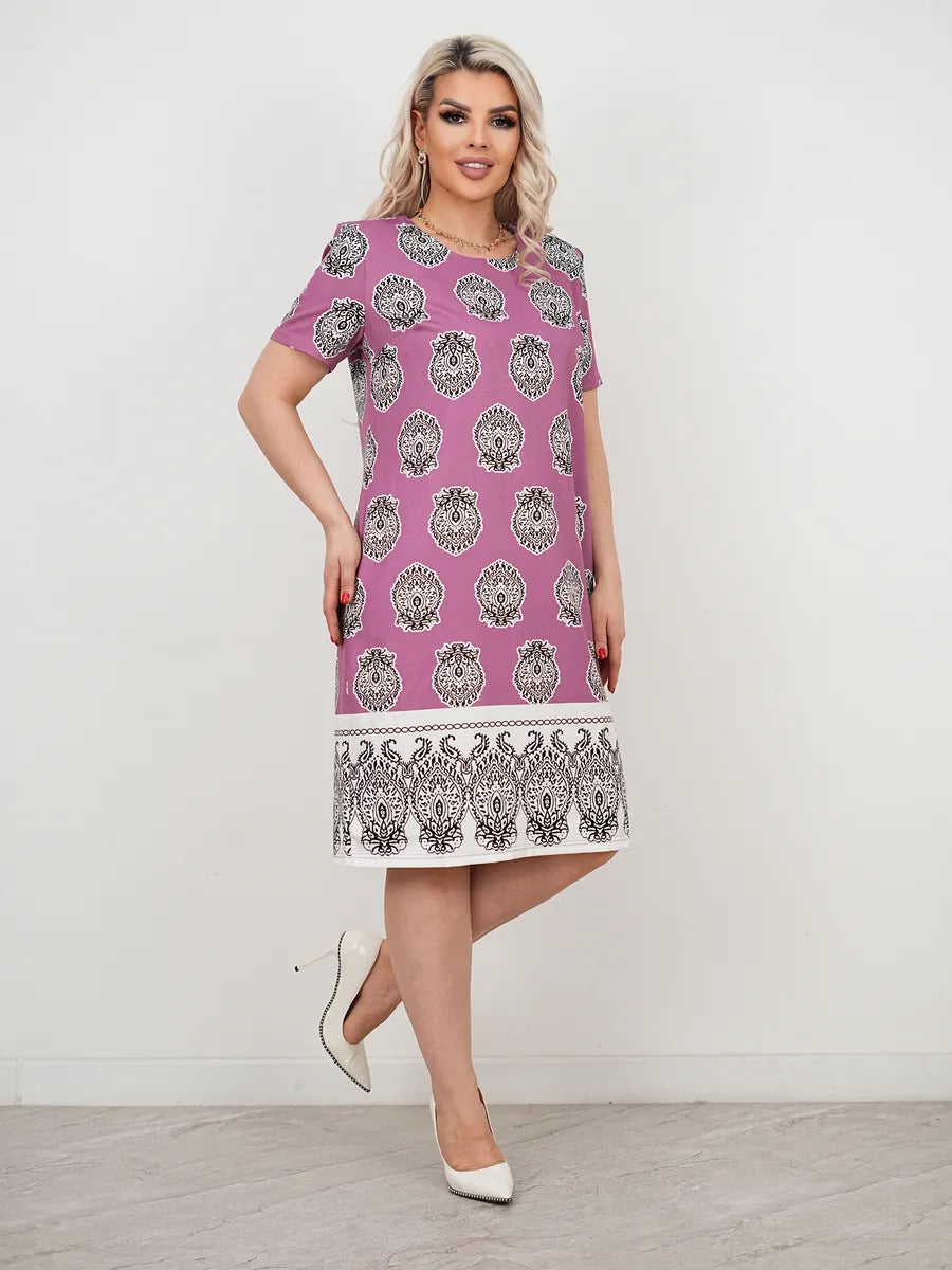 Emilia | elegantes Damenkleid mit Bohemian-Print