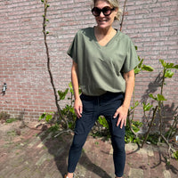 Sam | Stylisches Top mit Kartuschenmuster