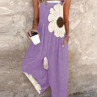 Kyra | Trendiger Overall mit bedruckten Hosenträgern