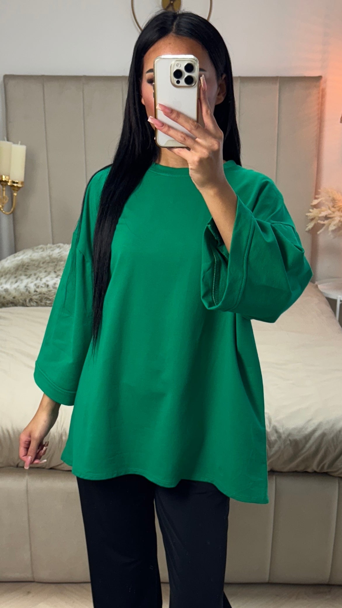 Catherine | trendiges übergroßes T-Shirt aus Frottee-Baumwolle für den Alltag