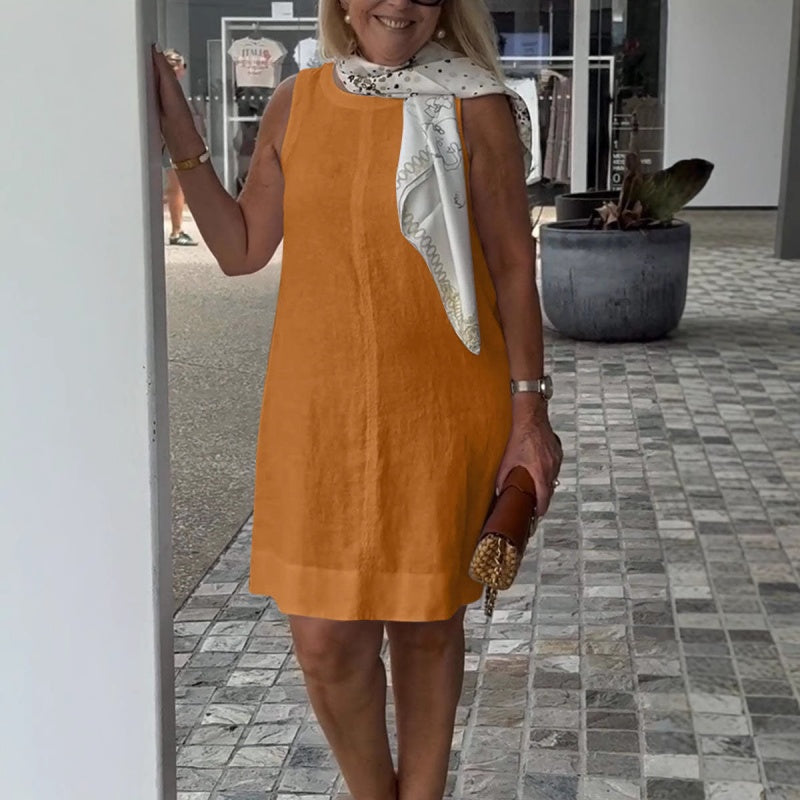 Amie | Luftiges Sommerkleid mit Rundhalsausschnitt