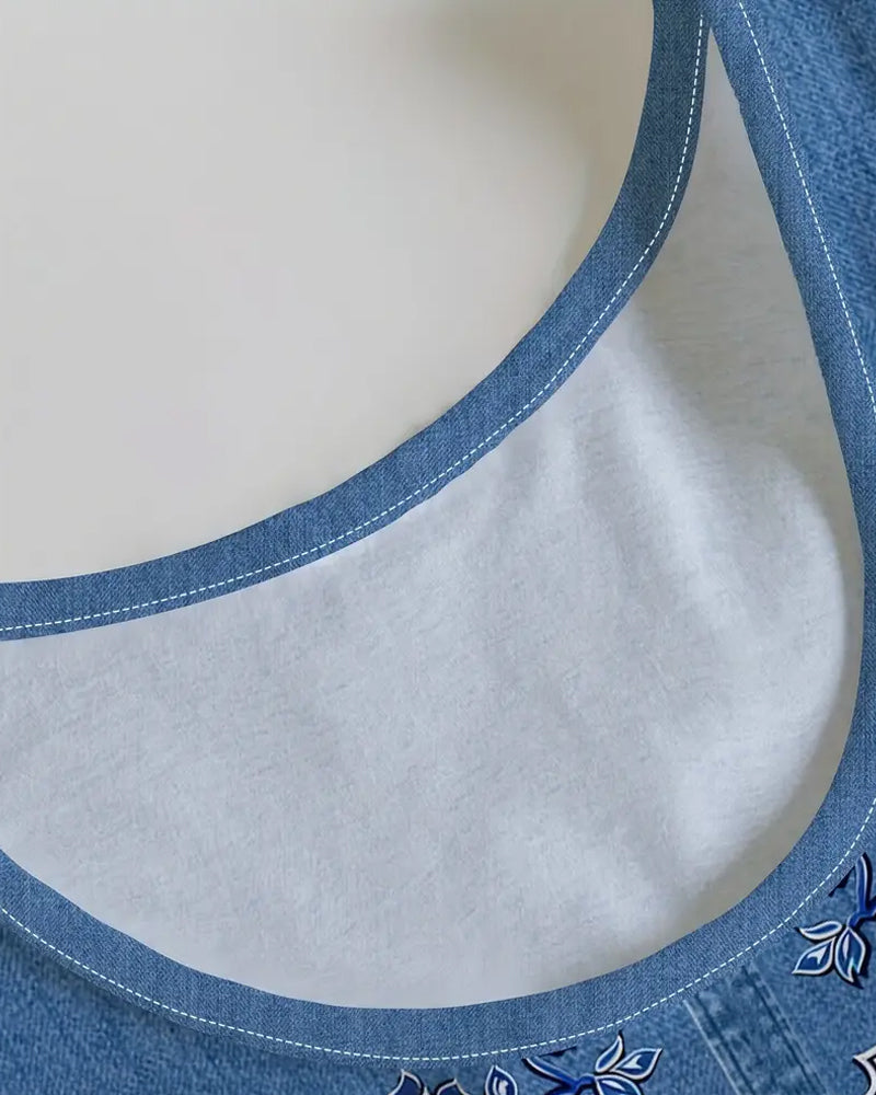 Lauren | zeitloses ärmelloses Kleid aus Kunstdenim für entspannte Tage