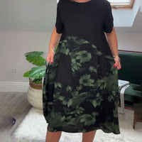 Norena | Patchwork-Kleid mit Blumenprint