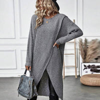 Kiara™ | Langes, Schlichtes Strickkleid für Damen