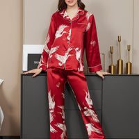 Nola | luxuriöses Damenpyjama-Set mit kontrastierender Bindung