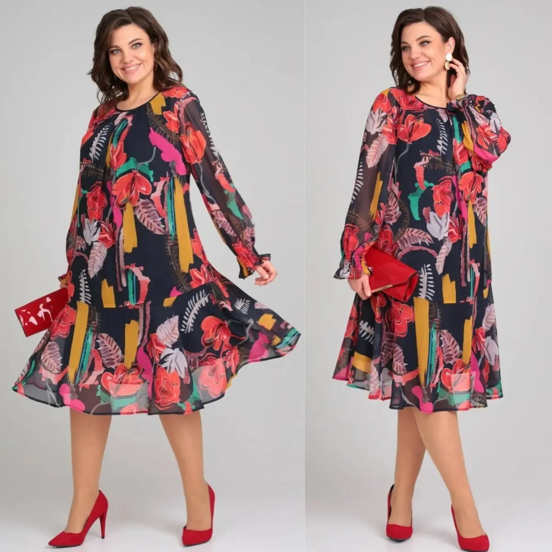Meilani | trendiges Kleid mit floralem Muster