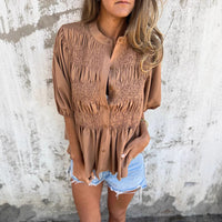 Lena | Modische monochrome Bluse