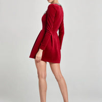 Marceline | Samt-Minikleid für Damen, chic & zeitlos