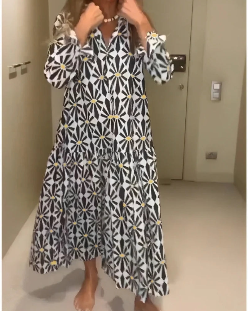 Mia | Kleid mit Boho-Print