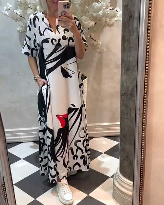 Haven | Elegantes Kleid mit halben Ärmeln