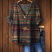 Madelyn™ | Feminine Bluse im bunten Vintage-Design