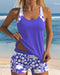 Sky | modisches Tankini-Set mit bedrucktem Boxer
