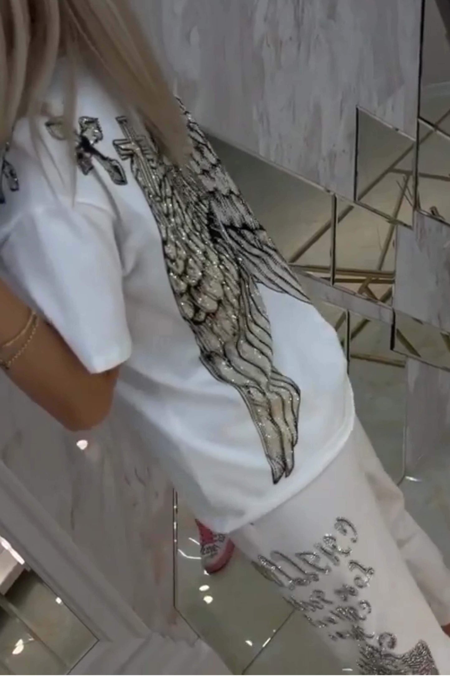 Ozria | Glamouröses Tiger-Trainingsanzug-Set