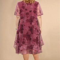 Mhira | Blüten-Chiffonkleid