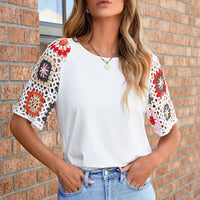 Meribeth | Häkel-Top mit Blumenmuster