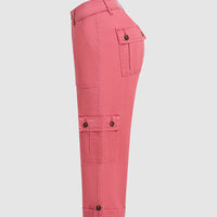 Harper | Lässige Cargohose mit halbhohem Bund und Bundfalten