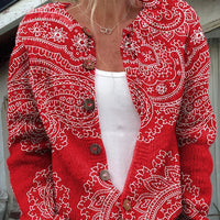 Helenna | Boho-Pullover mit Vintage-Knopfdetail