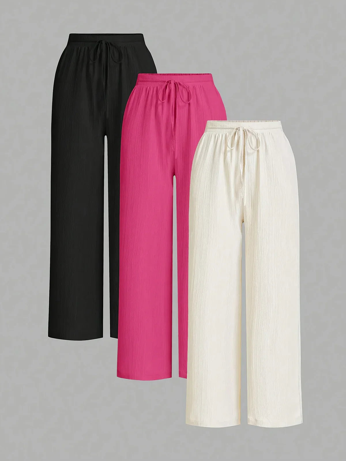 Demi | praktischer 3er-Pack Bundfaltenhosen für Damen