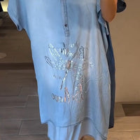 Eilan | Dragonfly Denim Lose Kleid