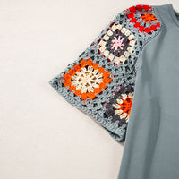 Meribeth | Häkel-Top mit Blumenmuster