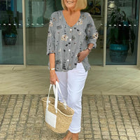 Keziah | stilvolle Bluse im floralen Design