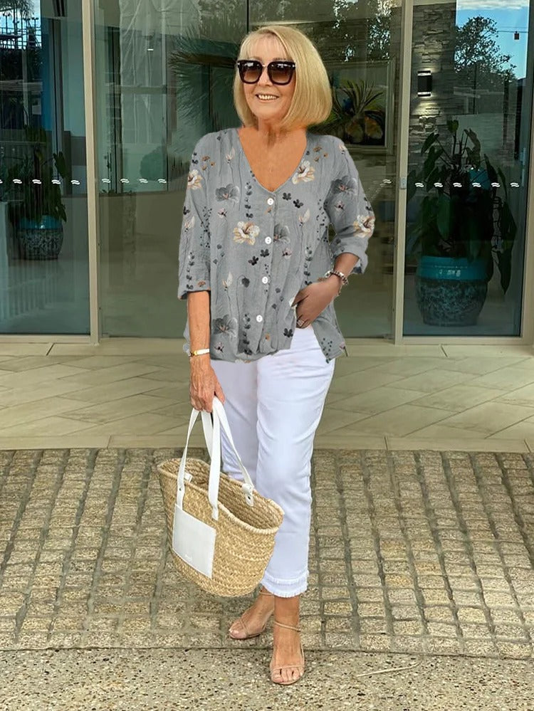 Keziah | stilvolle Bluse im floralen Design