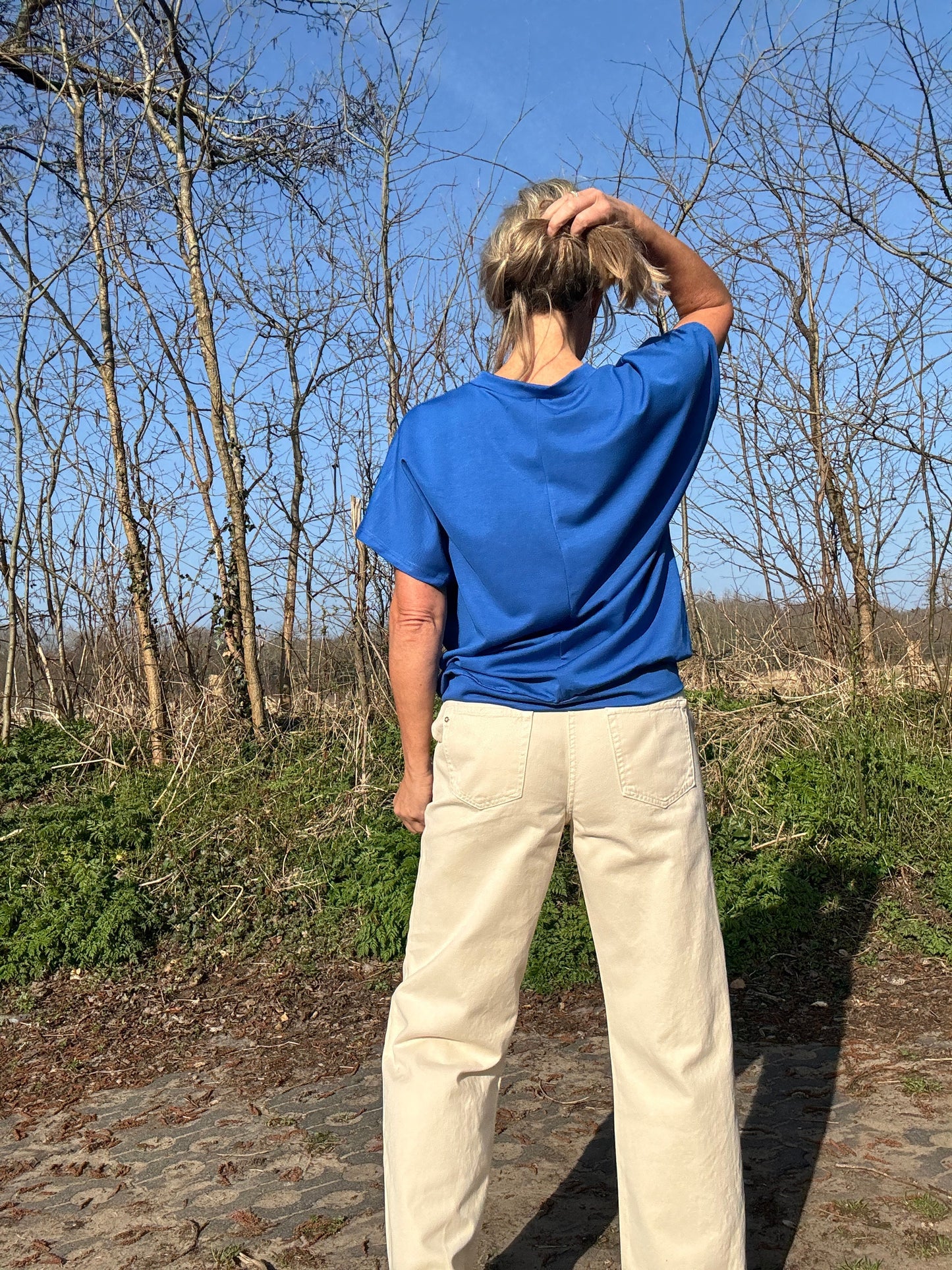 Sam | Stylisches Top mit Kartuschenmuster