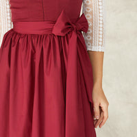 Ciel | Rotes Dirndlkleid mit Herzausschnitt und Reißverschluss