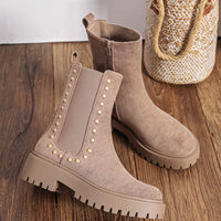 Jasmien | Stiefeletten in Taupe