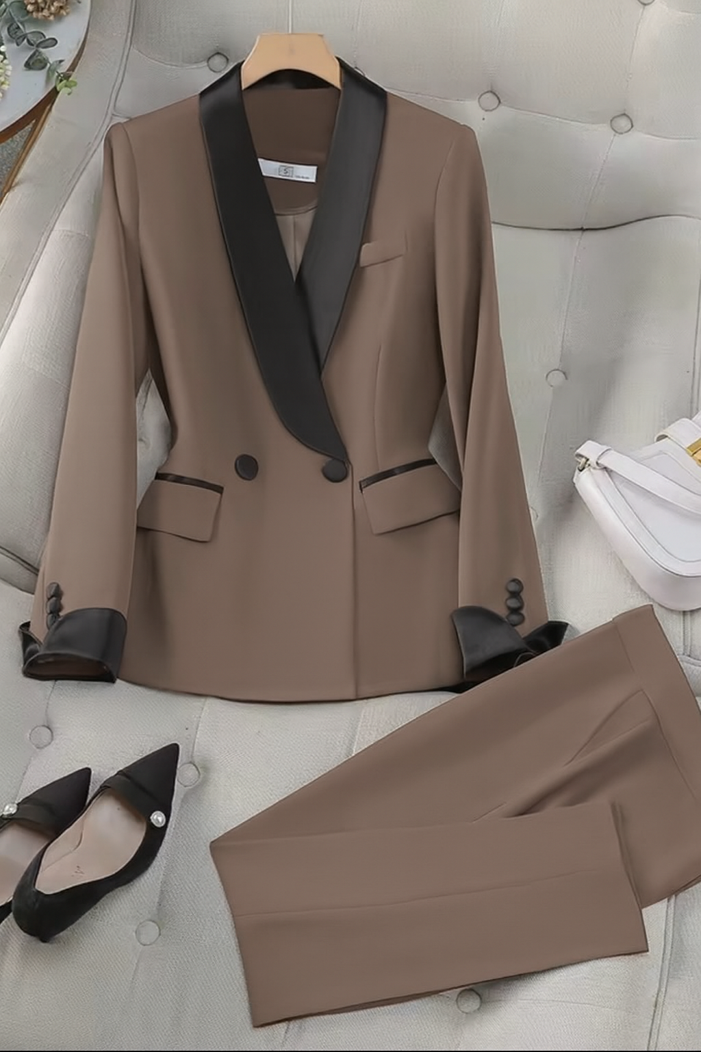 Jhenn | Tailleur mit Cigarette-Hose