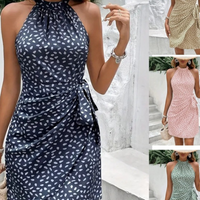 Bleu | Neckholder-Krawatten Sommerkleid