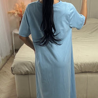 Cassandra | feminines Kleid in Abaya-Style mit kurzen Ärmeln