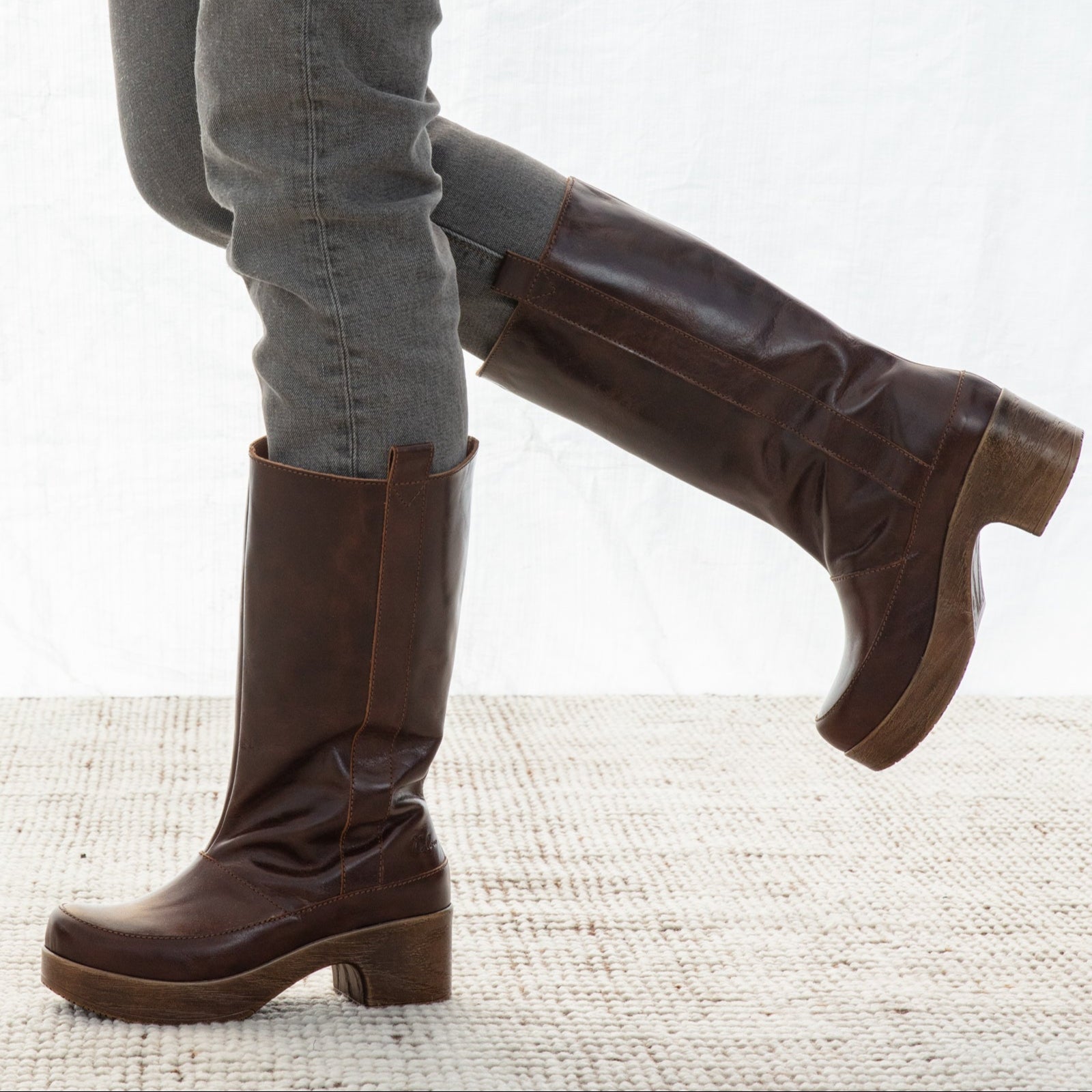 Athera | Kniehohe Clog-Stiefel
