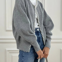 Francesca | Strickjacke für Damen, elegant & mit Perlen