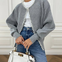 Francesca | Strickjacke für Damen, elegant & mit Perlen