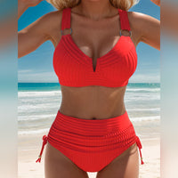 Cynthia | stylischer zweiteiliger Badeanzug mit hohem Bund