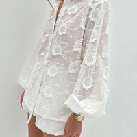 Elise™ | Feminine Bluse mit floralem Muster