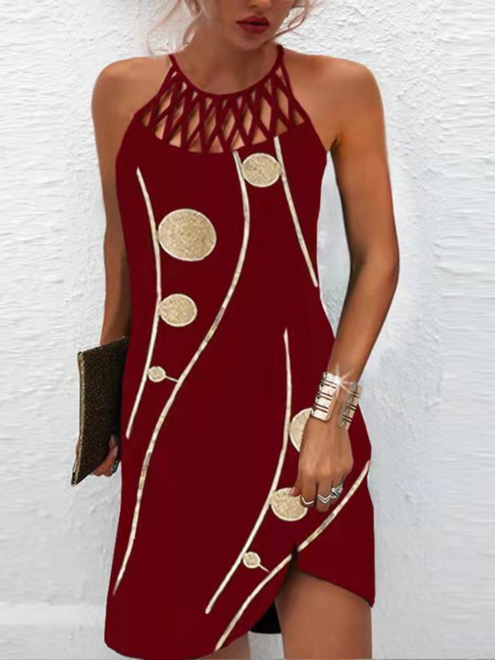 Athena | Lässiges Neckholder-Freizeitkleid für Damen