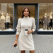 Clizza | Warmes Kleid mit eleganten Details