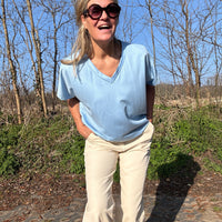 Sam | Stylisches Top mit Kartuschenmuster