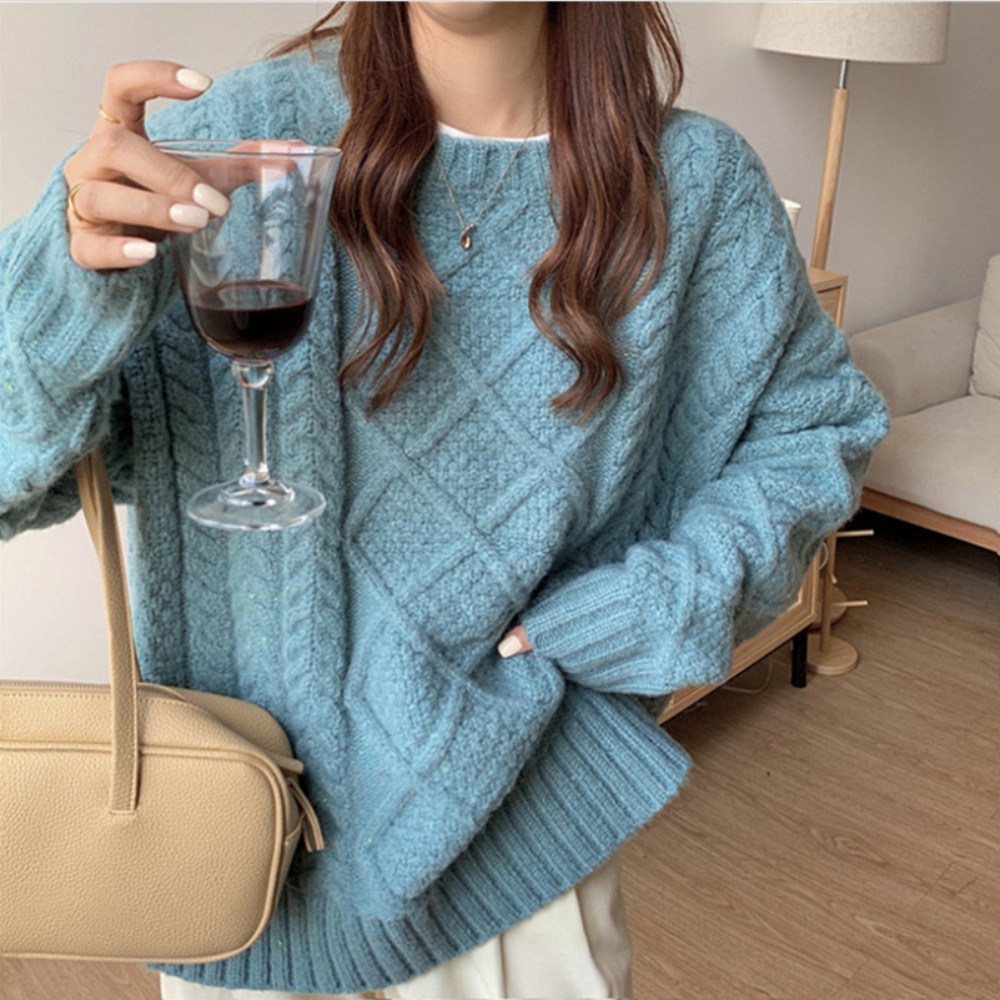 Fiona™ | Oversize Strickpullover mit Fledermausärmeln