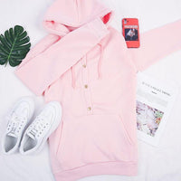 Adhara™ | Kapuzenpulli mit Fronttasche und Knopfleiste