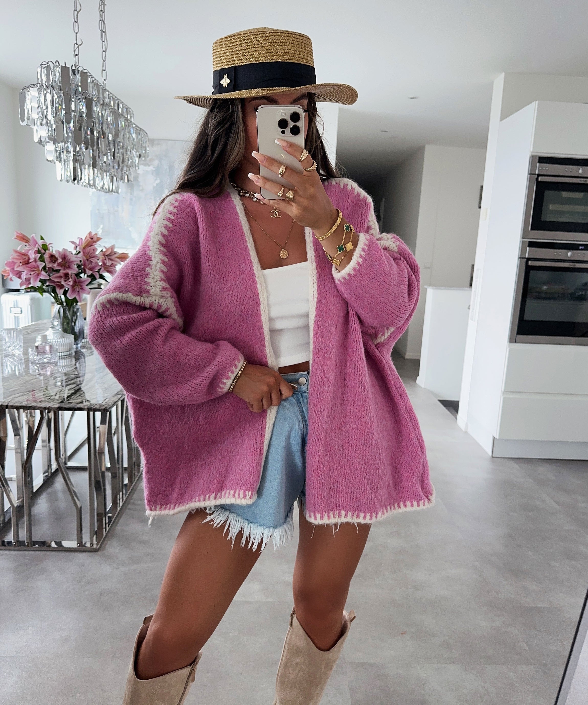 Adriana | Damen-Strickjacke, klassisch & bequem