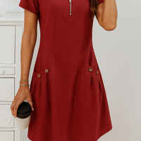 Delilah | feminines Kleid mit Knopfdetails für den Sommer